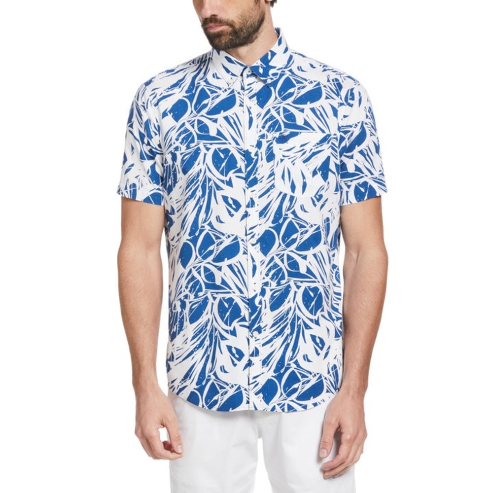 NWT Original Penguin Ecovero Swirl Print Shirt | Size: Various